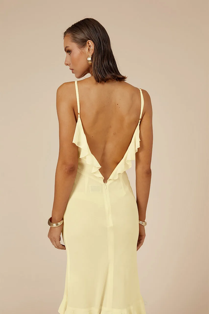 NAMARI MAXI DRESS - LEMON sold by Runaway The Label product image thumbnail 5