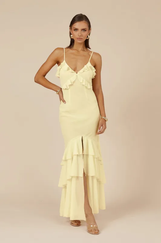 NAMARI MAXI DRESS - LEMON sold by Runaway The Label
