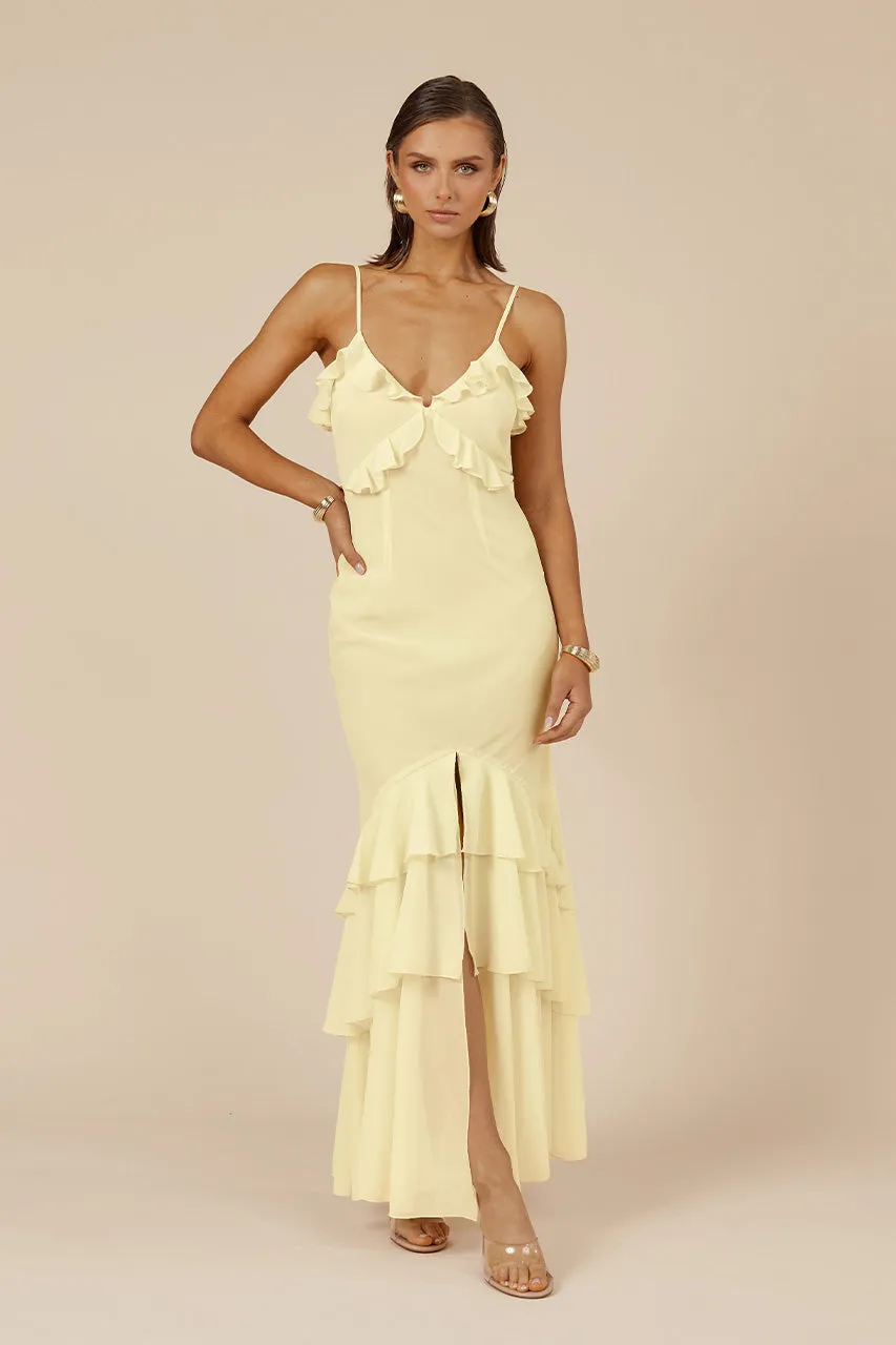 NAMARI MAXI DRESS - LEMON sold by Runaway The Label