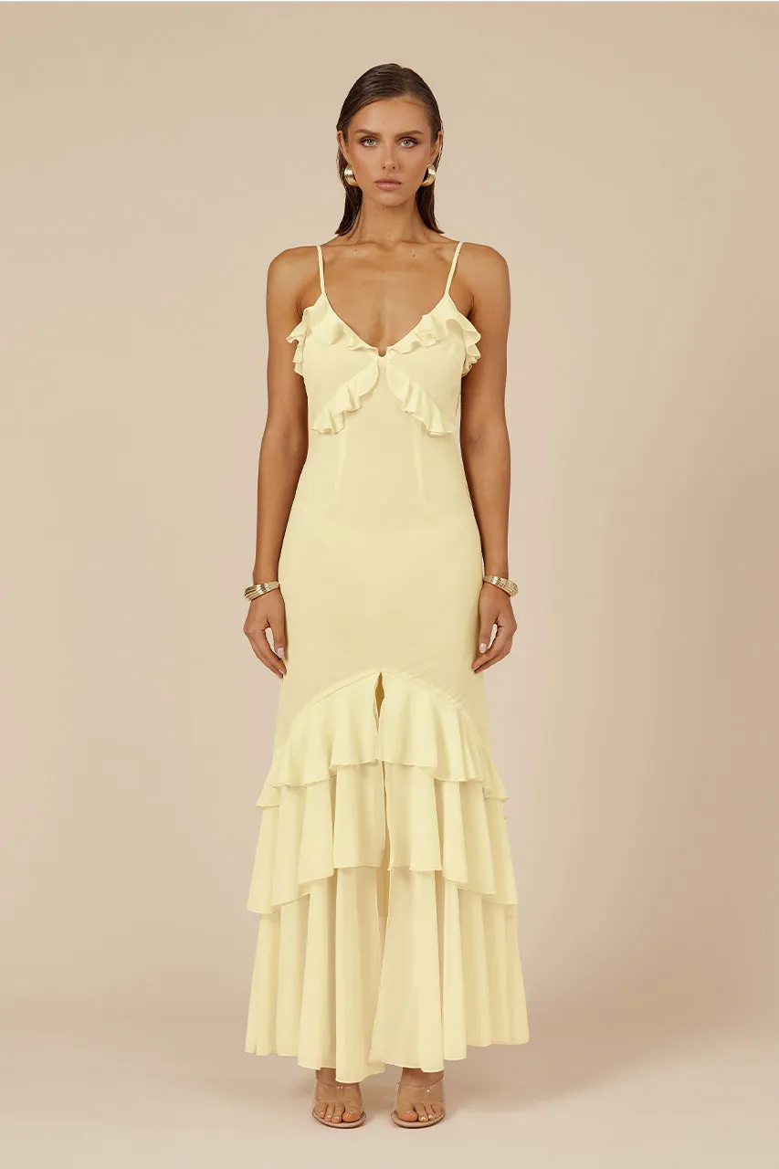 NAMARI MAXI DRESS - LEMON sold by Runaway The Label product image thumbnail 4