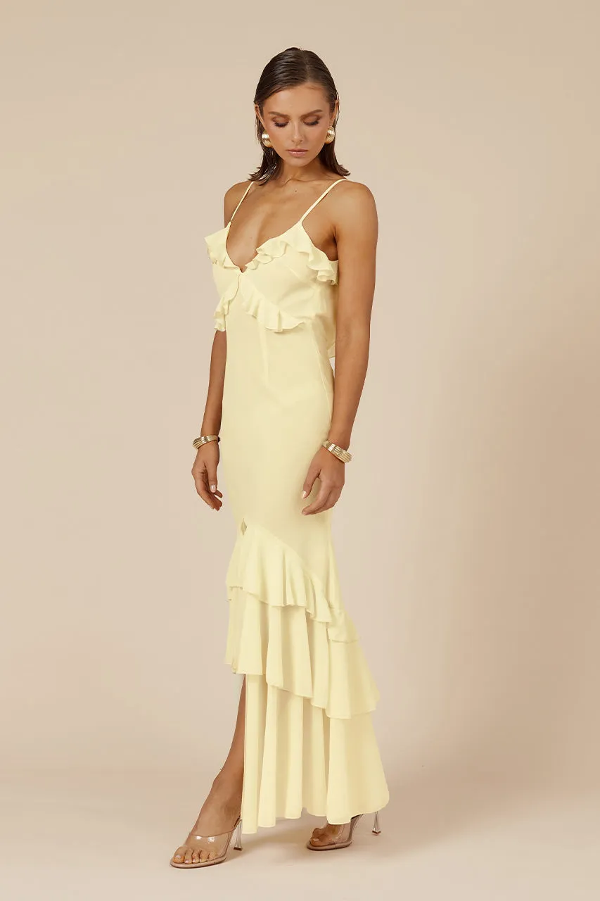NAMARI MAXI DRESS - LEMON sold by Runaway The Label product image thumbnail 3