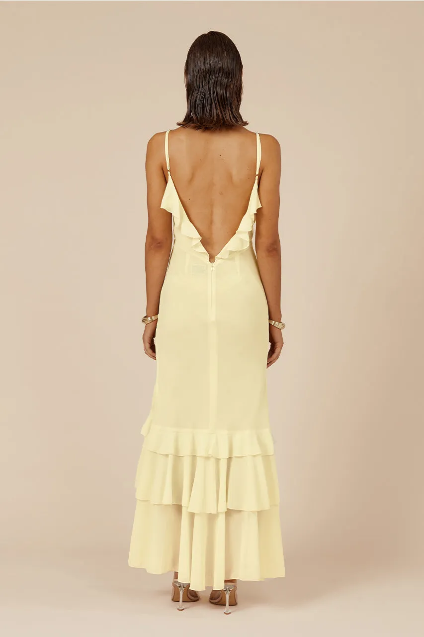 NAMARI MAXI DRESS - LEMON sold by Runaway The Label product image thumbnail 2