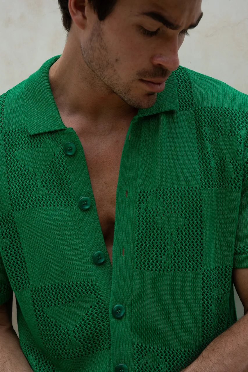 PATRICK SHIRT - GREEN sold by Runaway The Label product image thumbnail 3