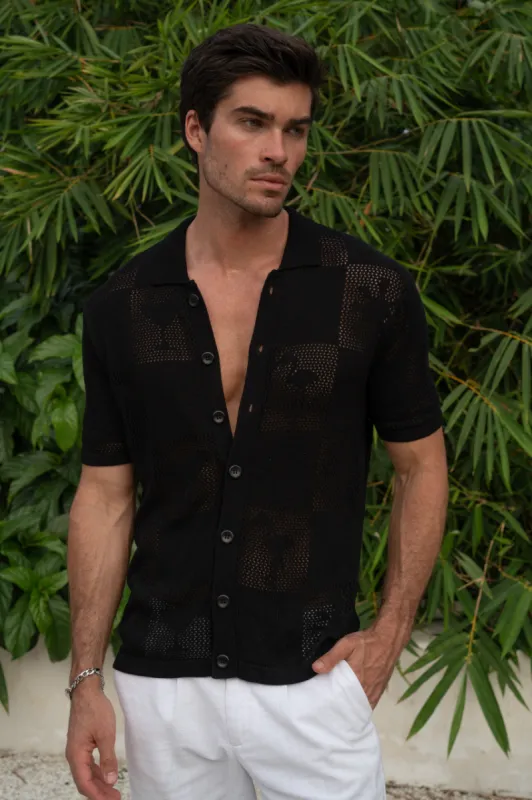 PATRICK SHIRT - BLACK sold by Runaway The Label