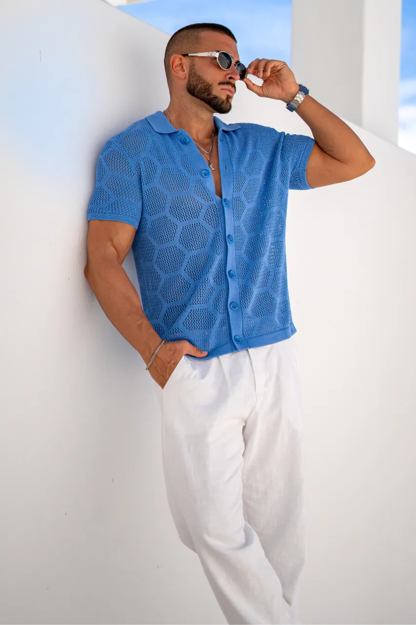 KENETH SHIRT - BLUE sold by Runaway The Label product image thumbnail 5