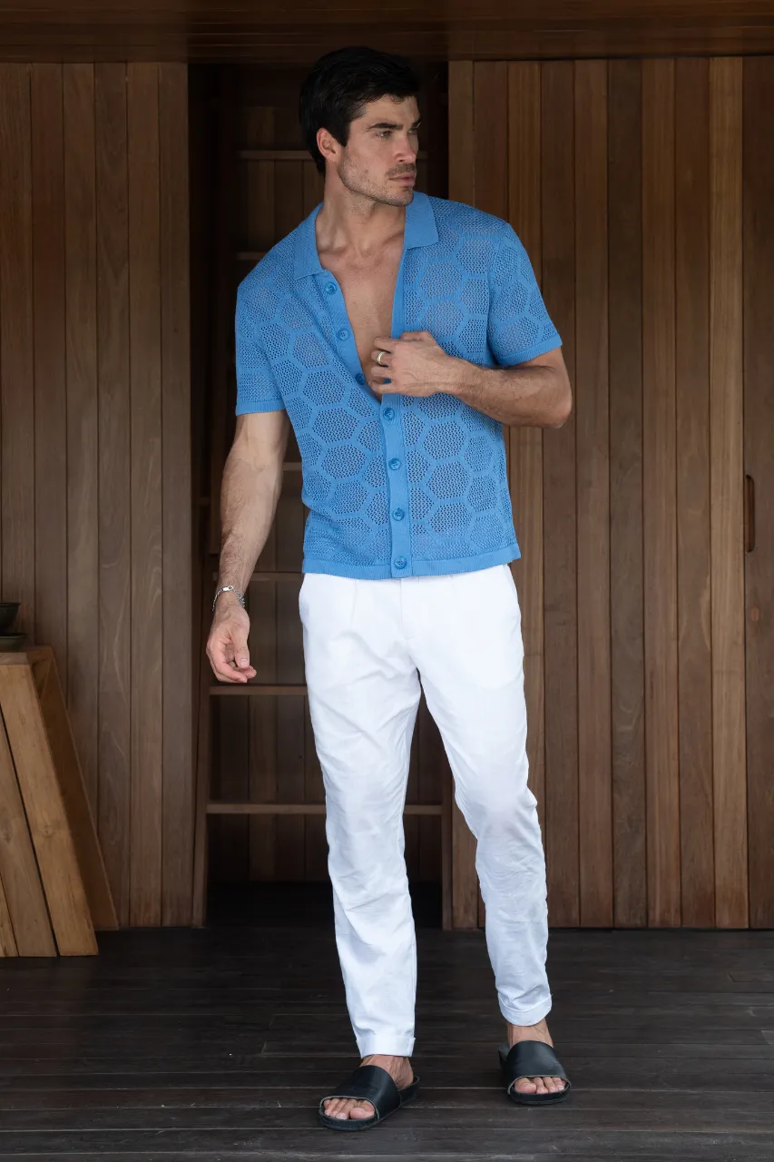 KENETH SHIRT - BLUE sold by Runaway The Label product image thumbnail 4