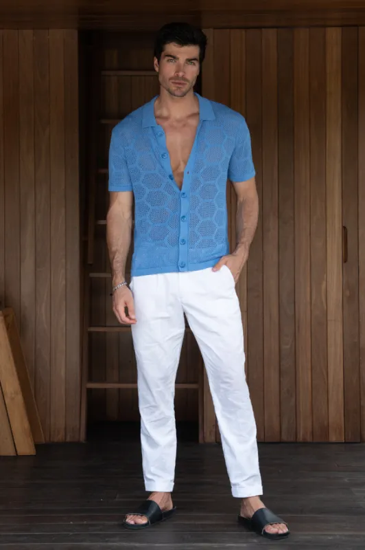 KENETH SHIRT - BLUE sold by Runaway The Label