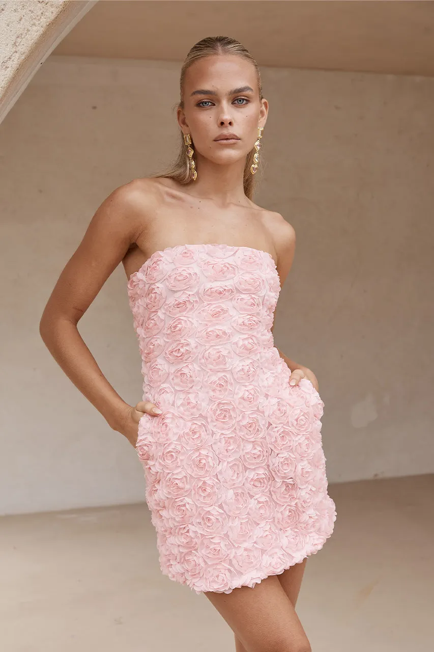 ROSALINE MINI DRESS - PINK sold by Runaway The Label product image thumbnail 2