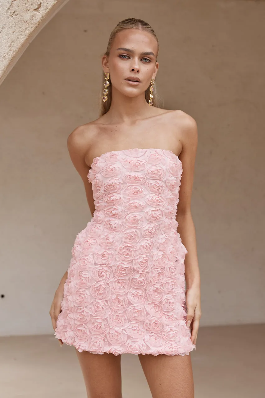 ROSALINE MINI DRESS - PINK sold by Runaway The Label
