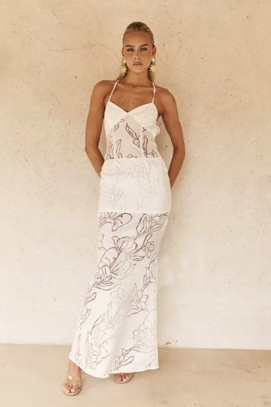SIVAN MAXI DRESS - WHITE sold by Runaway The Label