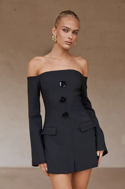 XADEN MINI DRESS - BLACK sold by Runaway The Label