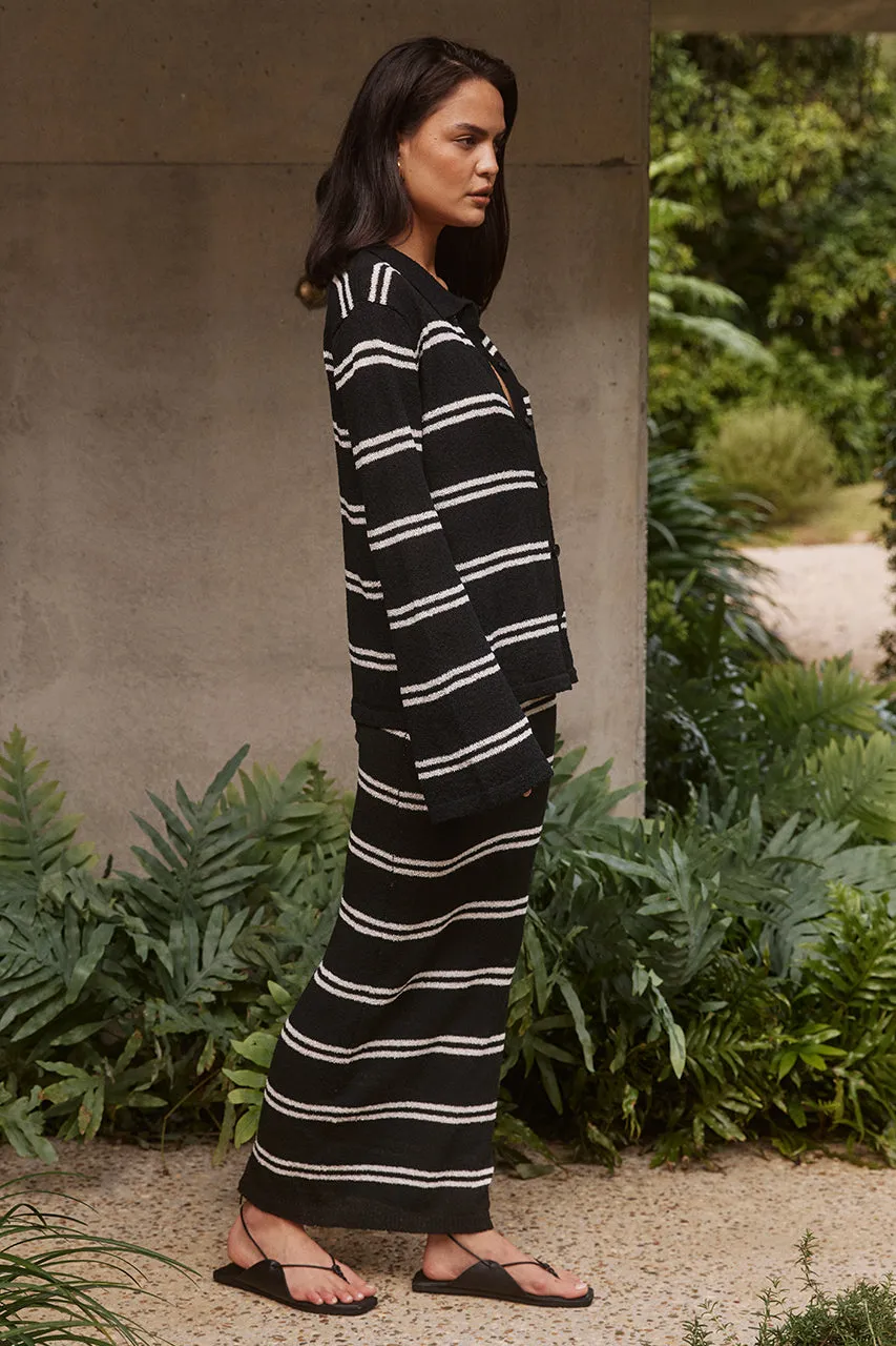 SALONE TOP - BLACK/CREAM sold by Runaway The Label product image thumbnail 3