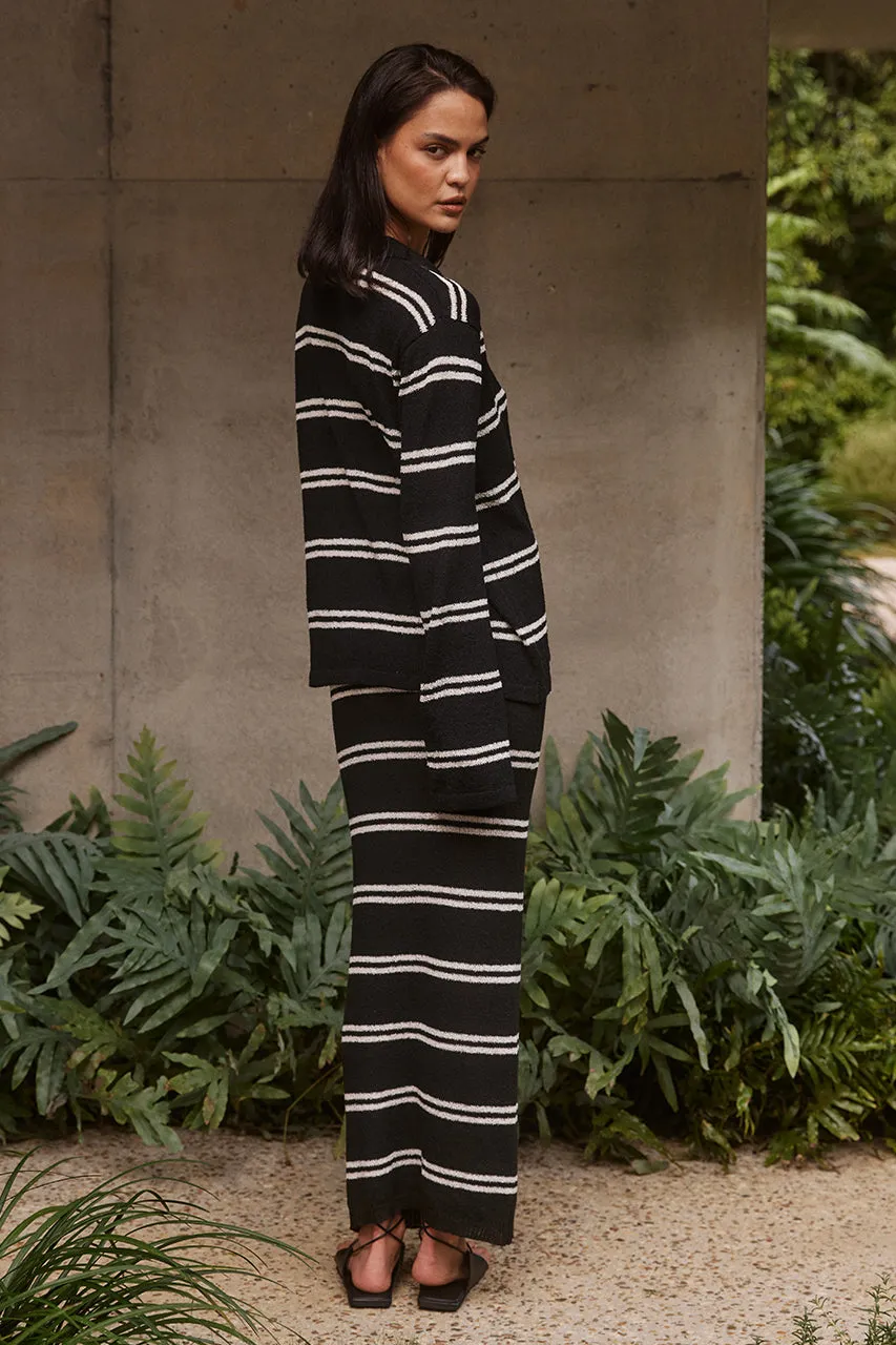 SALONE TOP - BLACK/CREAM sold by Runaway The Label product image thumbnail 2