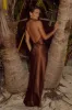 BRIGITTE MAXI DRESS - CHOCOLATE sold by Runaway The Label
