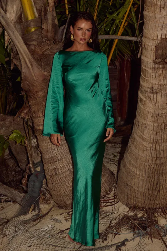 XARIA MAXI DRESS - EMERALD sold by Runaway The Label