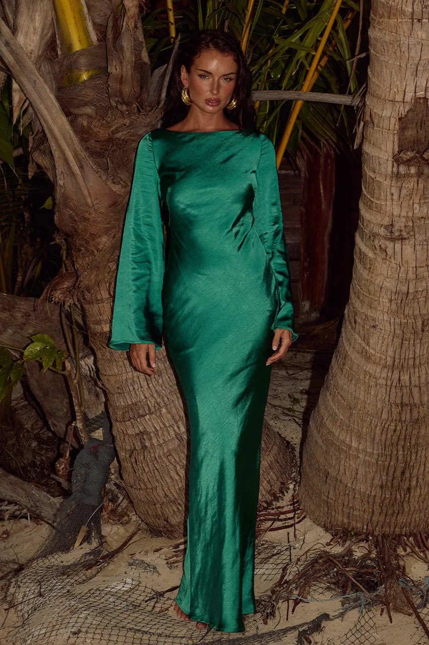 XARIA MAXI DRESS - EMERALD sold by Runaway The Label