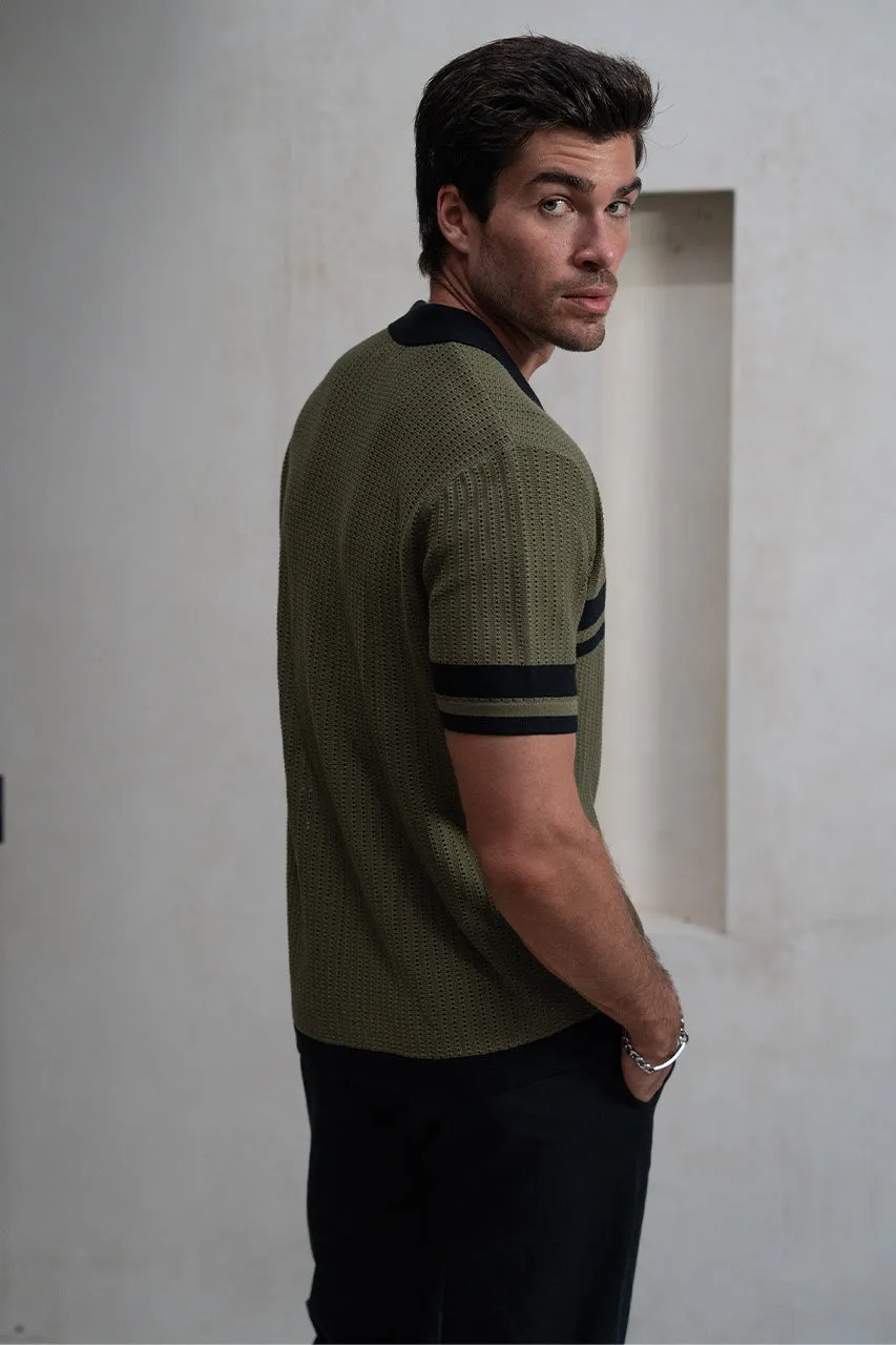 OWEN SHIRT - KHAKI/BLACK sold by Runaway The Label product image thumbnail 5