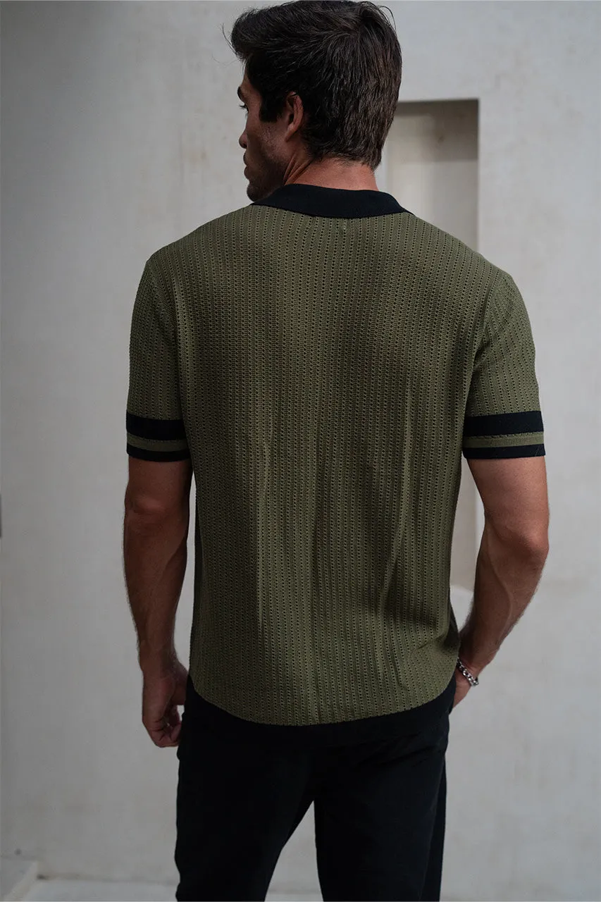 OWEN SHIRT - KHAKI/BLACK sold by Runaway The Label product image thumbnail 2