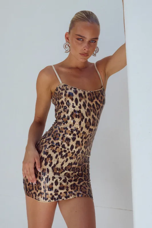 LYRA MINI SKIRT - LEOPARD PRINT sold by Runaway The Label