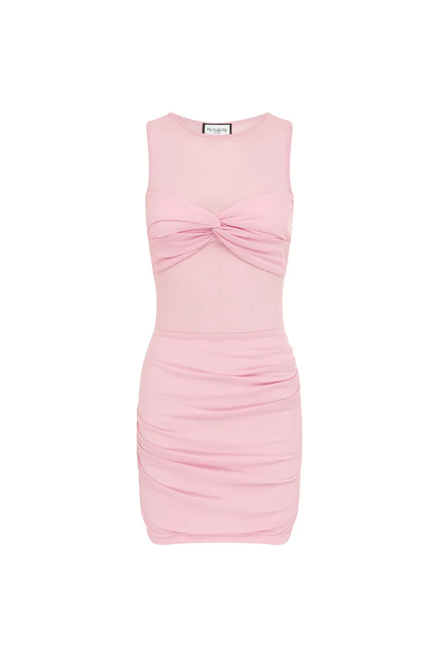 MEILA MINI DRESS - PINK sold by Runaway The Label product image thumbnail 5
