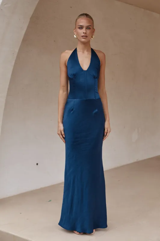 ASADA MAXI DRESS - MIDNIGHT sold by Runaway The Label