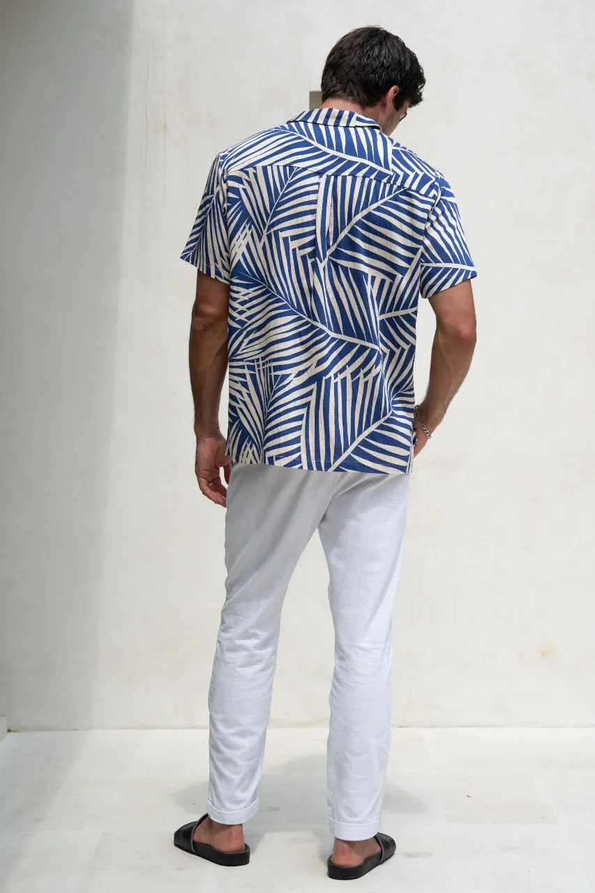 CHASE SHIRT - BLUE PALM sold by Runaway The Label product image thumbnail 2