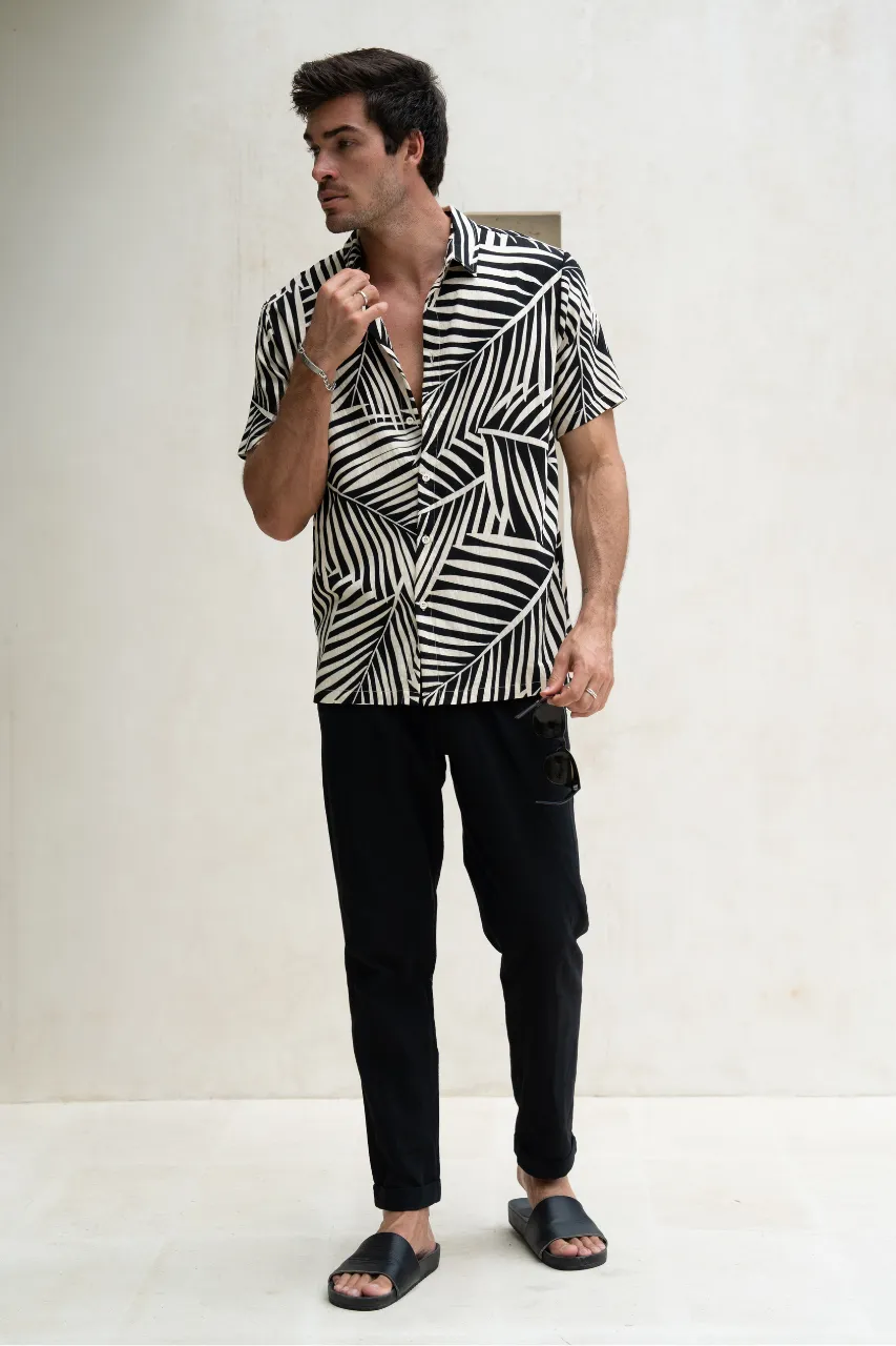 CHASE SHIRT - BLACK PALM sold by Runaway The Label