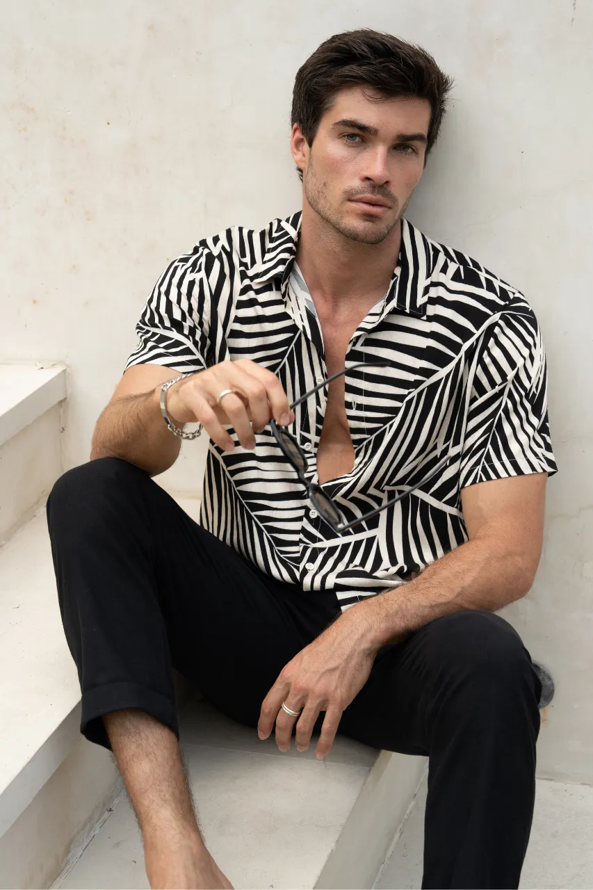 CHASE SHIRT - BLACK PALM sold by Runaway The Label product image thumbnail 3