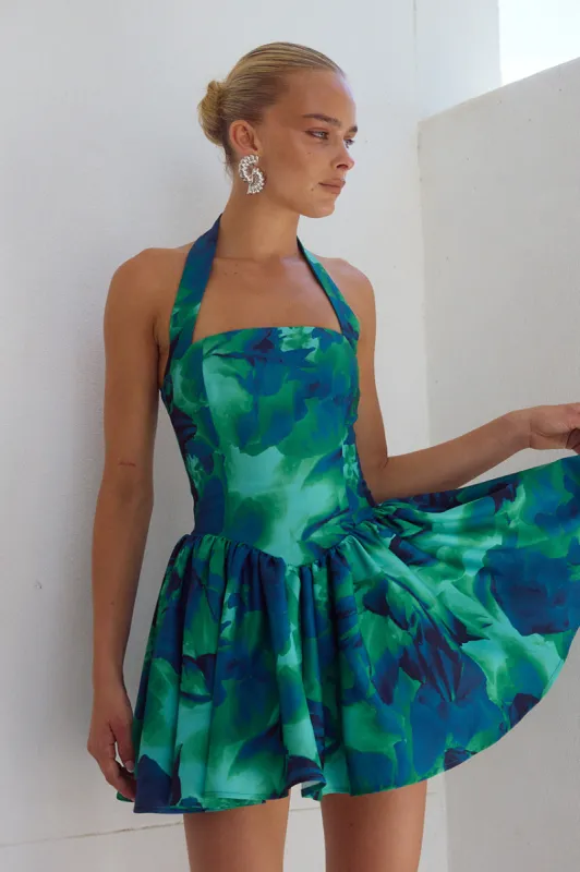 WINSLOW MINI DRESS - CALISTA GREEN sold by Runaway The Label