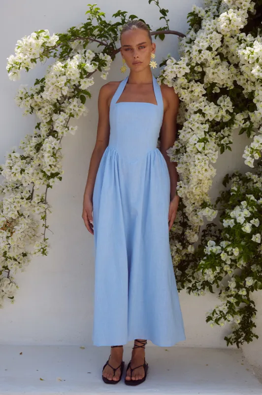 LOCKLEA MIDI DRESS - ICE BLUE sold by Runaway The Label