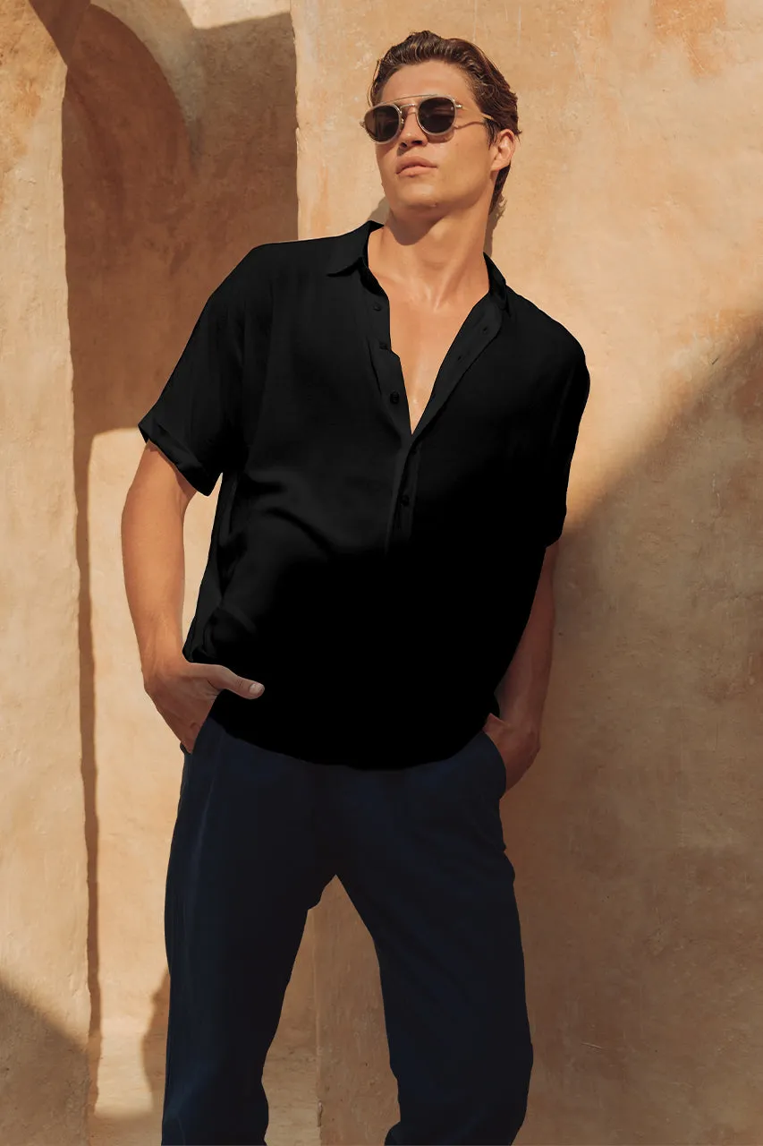 PERRY SHIRT - BLACK sold by Runaway The Label