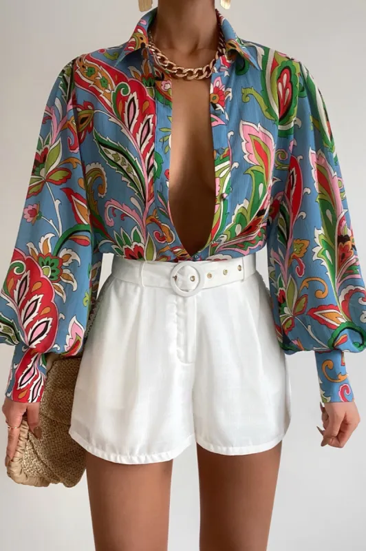 FLEETWOOD BLOUSE - CARINA PRINT sold by Runaway The Label