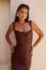 MARGOT MAXI DRESS - CHOCOLATE sold by Runaway The Label