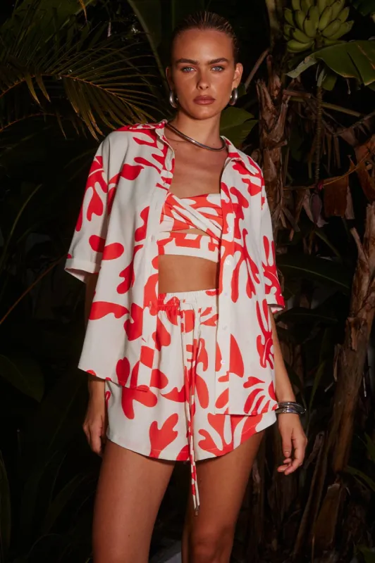 ENYA SHIRT - ORANGE BOTANICA sold by Runaway The Label