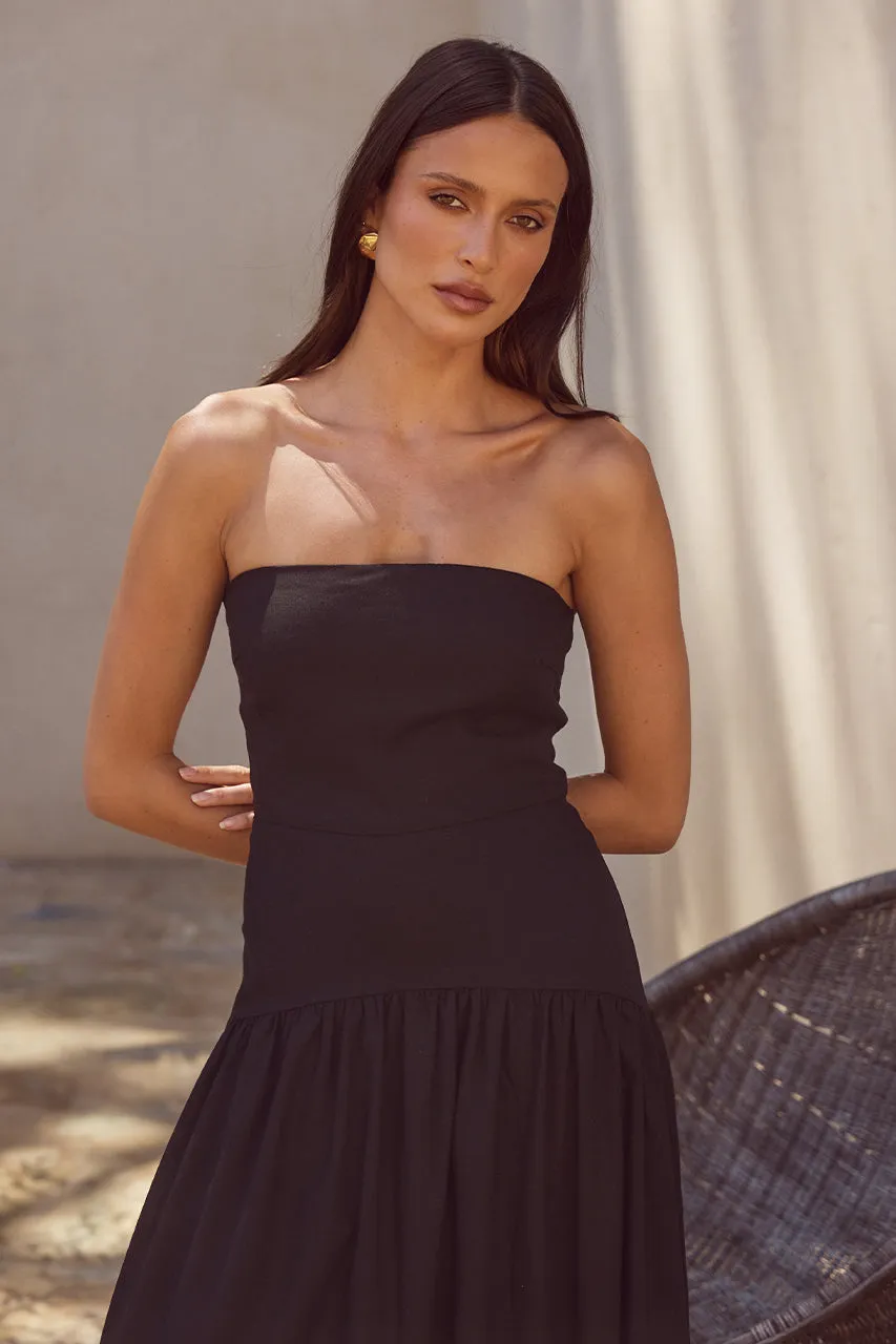 DANICA MIDI DRESS - BLACK sold by Runaway The Label product image thumbnail 3