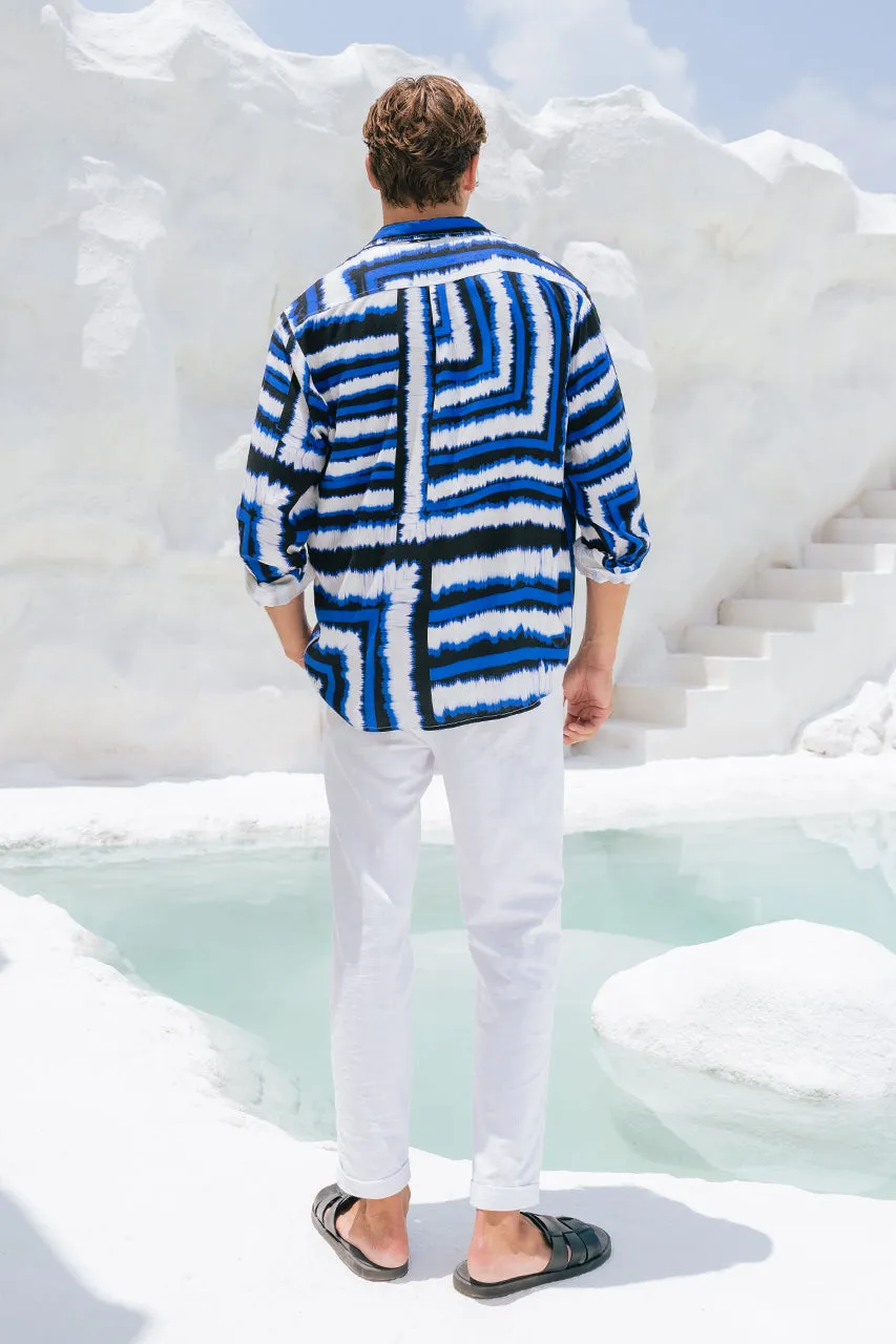 AIDEN SHIRT - NORIA BLUE sold by Runaway The Label product image thumbnail 3