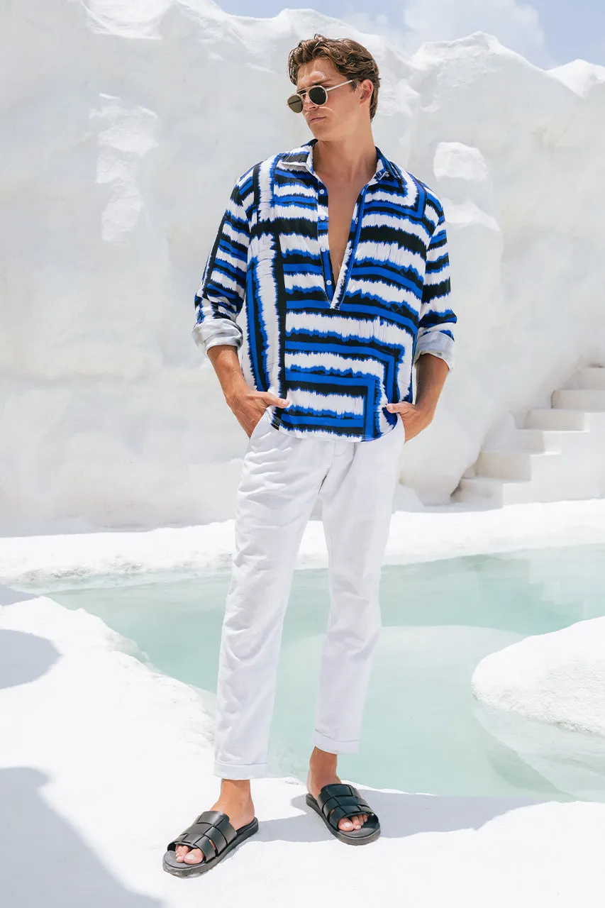 AIDEN SHIRT - NORIA BLUE sold by Runaway The Label product image thumbnail 5