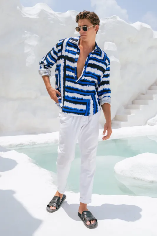 AIDEN SHIRT - NORIA BLUE sold by Runaway The Label