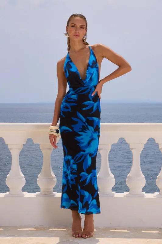 GIOVANA MAXI DRESS - AGAVE BLUE sold by Runaway The Label