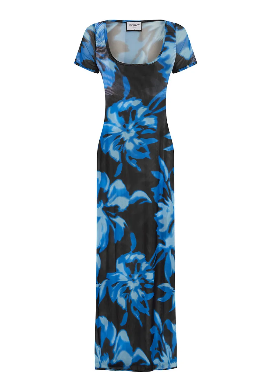 LAYLAH MIDI DRESS - AGAVE BLUE sold by Runaway The Label product image thumbnail 5