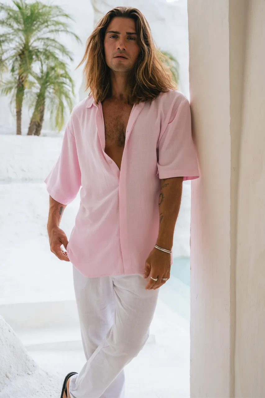 DENJAY SHIRT - PINK sold by Runaway The Label