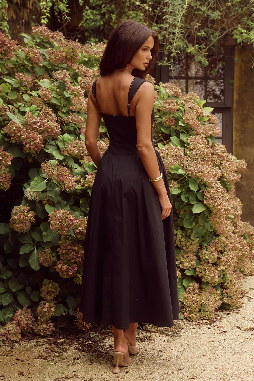 LANI MIDI DRESS - BLACK sold by Runaway The Label product image thumbnail 2