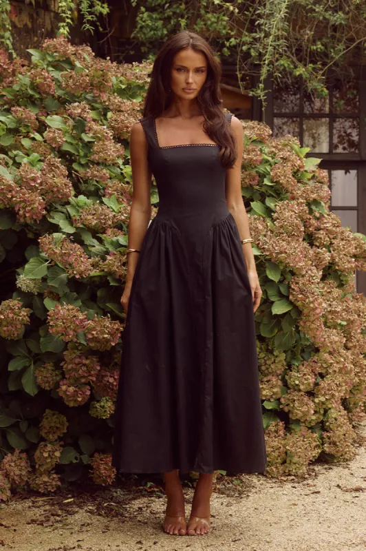 LANI MIDI DRESS - BLACK sold by Runaway The Label