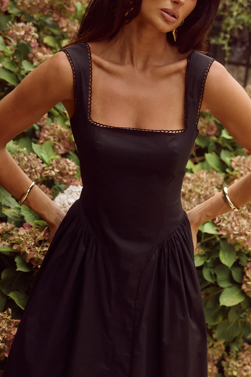 LANI MIDI DRESS - BLACK sold by Runaway The Label product image thumbnail 4