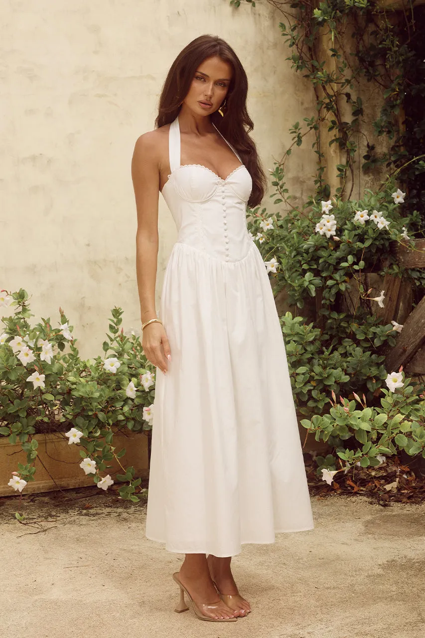 ADALINE MIDI DRESS - WHITE sold by Runaway The Label product image thumbnail 5