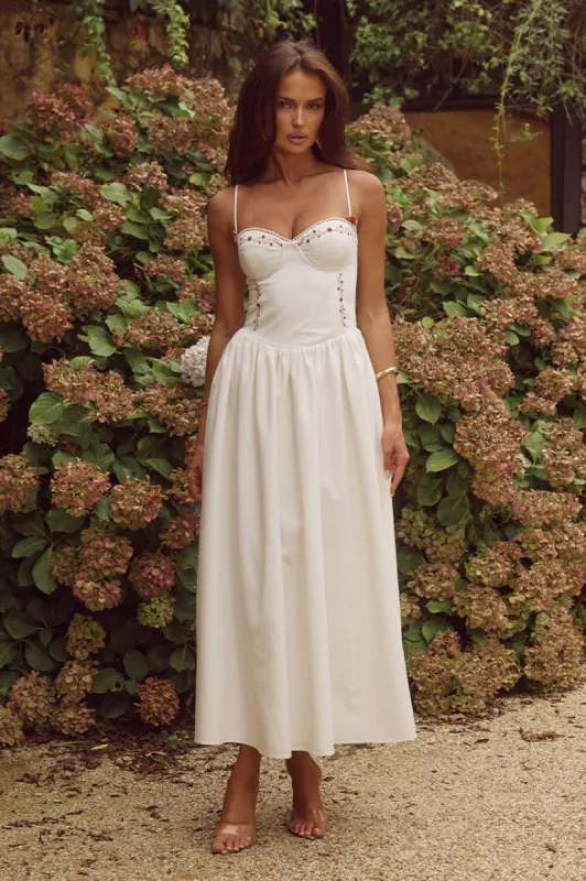ZARITA MIDI DRESS - WHITE sold by Runaway The Label
