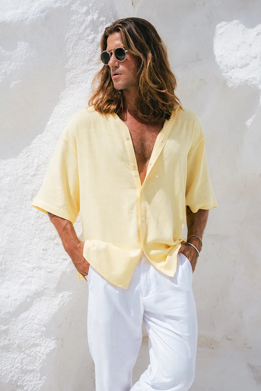 CASSIAN SHIRT - LEMON sold by Runaway The Label