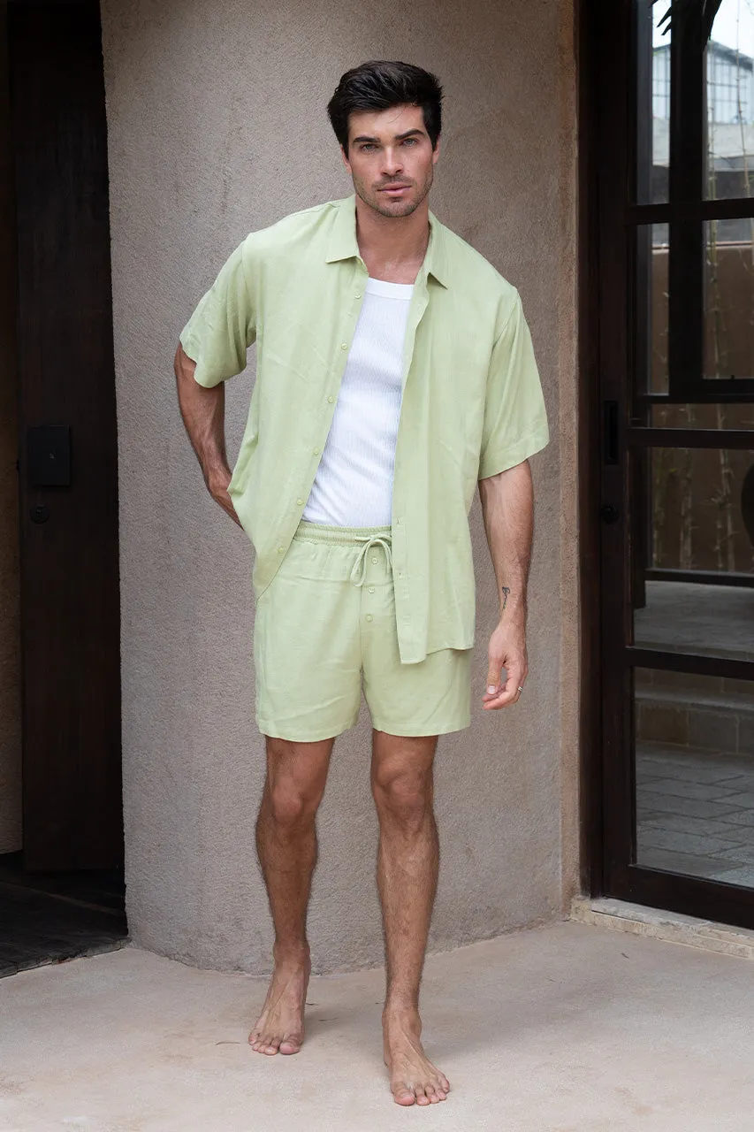 CASSIAN SHIRT - LIME sold by Runaway The Label product image thumbnail 3