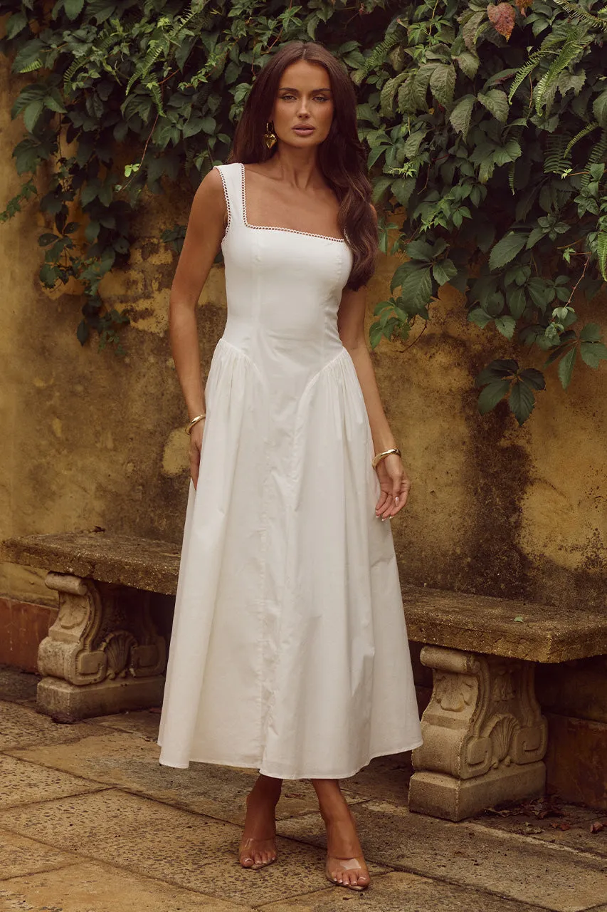 LANI MIDI DRESS - WHITE sold by Runaway The Label