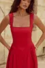 LANI MIDI DRESS - RED sold by Runaway The Label